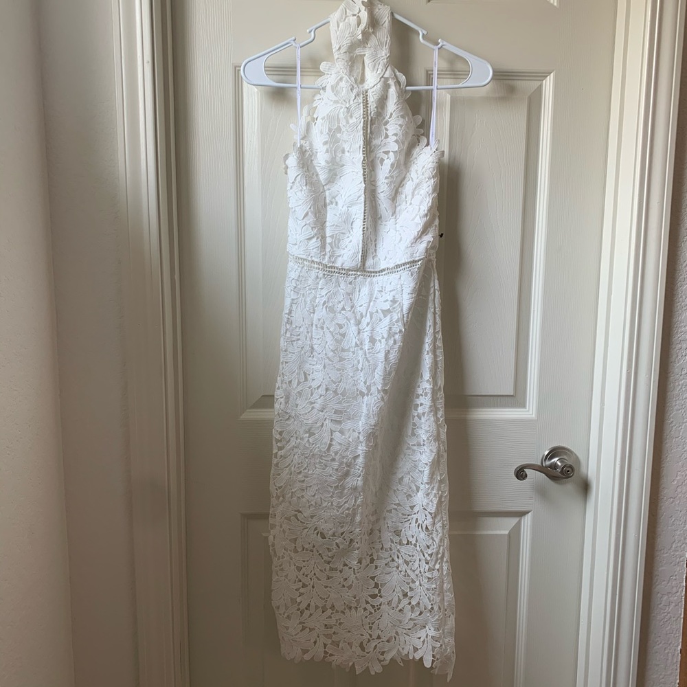 NWOT Lulus Divine Destiny Lace Midi Dress - Picture 6 of 8